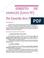 DO DIREITO DE FAMÍLIA - Da Guarda Dos Filhos