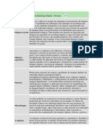 Plano e Unidade de Ensino Topicos em Radiologia Digital