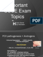 H2OBGYN - Important OSCE Topics