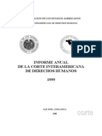 Informe Anual de La Corte IDH - 1999