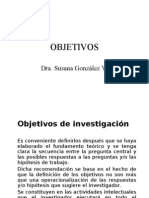 Objetivos de Investigacion