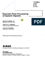 Discrete-Time Processing of Speech Signals