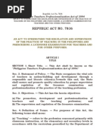 Download Philippine Teachers Professionalization Act of 1994 by Jesselle Hannah Agbayani Ancheta SN207663647 doc pdf