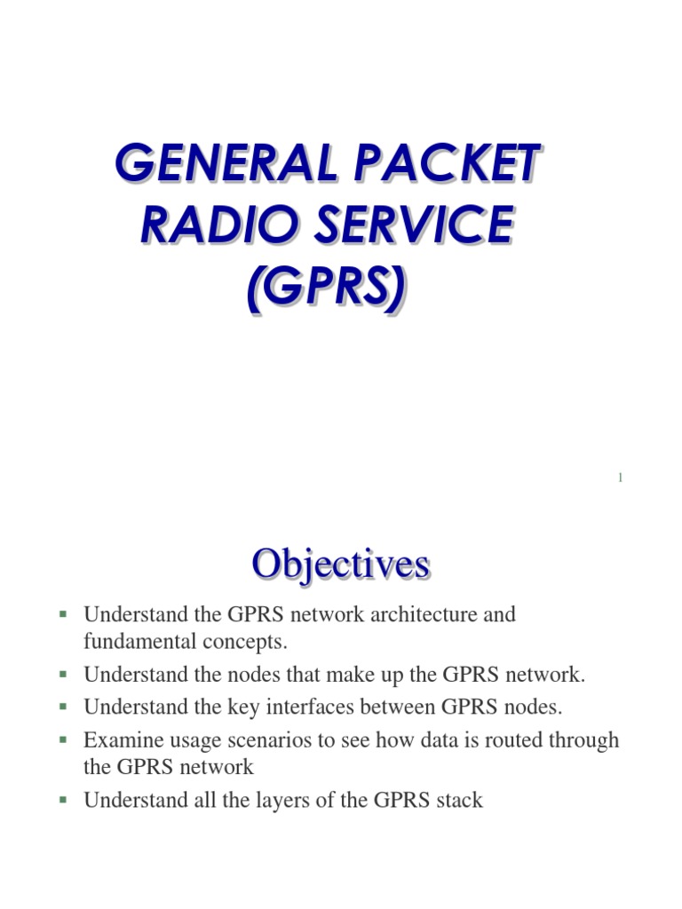 Gprs Presentation Pdf General Packet Radio Service Computer Network