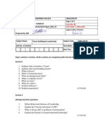 Team Building and Leadership HR 03 2nd Sessional Paper-2