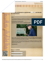 Un Ejecutivo de Monsanto Es Galardonado Con El Premio Mundia PDF
