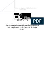 PROGRAMA PRESUPUESTAL PROGRAMA TRABAJA PERÚ-ANEXO #2 (PPR)