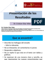 Presentación de Resultados