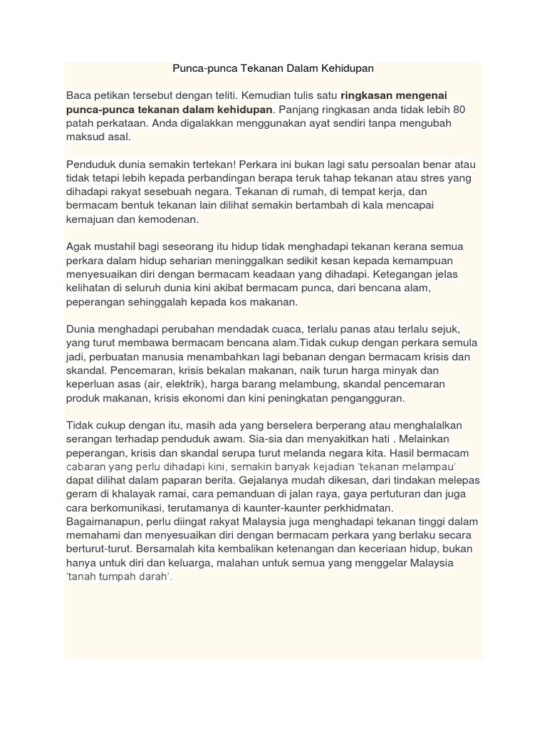 Ringkasan Karangan Pdf