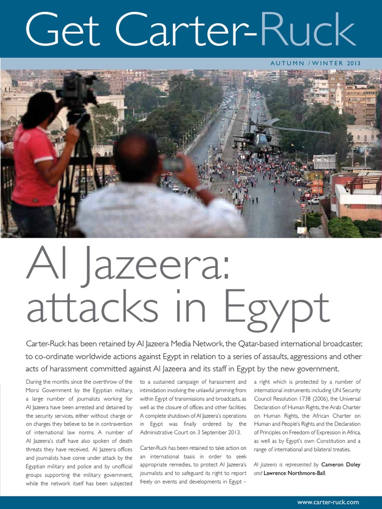 Carter-Ruck Newsletter Autumn/Winter 2013 | PDF | Al Jazeera | Egypt