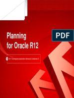 Planning for Oracle r12