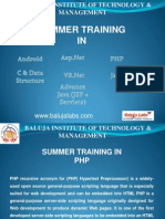 Summer Training PHP