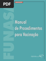 Manual procedimento de vacinação