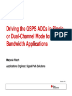 Driving the GSPS ADCs in Single- Or Dual-Channel Mode
