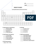 Exercise in Periodic Trends