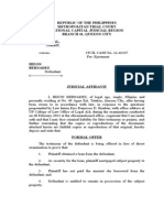 Republic of The Philippines Metropolitan Trial Court National Capital Judicial Region Branch 41, Quezon City Betty Corral