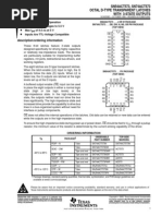 D D D D: SN54ACT573, SN74ACT573 Octal D-Type Transparent Latches With 3-State Outputs