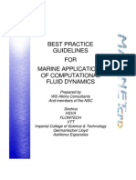 Best Practice Guidlines for Marine Appliications of CFD