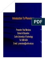 Microsoft PowerPoint - Introduction To Phonology