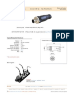 Conector Icos M12 4Vias Reto Macho