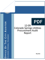 12-09 Colorado Springs Utilities Procurement Audit Report