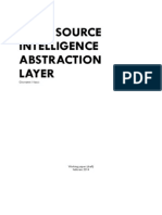 Open Source Intelligence Abstraction Layer (DRAFT VERSION)