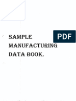 Sample Manufacture Data Book