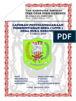 Laporan Penyelenggaraan Pemerintahan Desa (LPPD) Suka Gerundi 2010 PDF