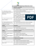 Matriz Provinha Matematica