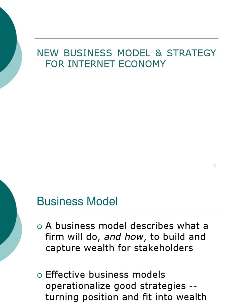 New Business Model and Strategy for Economy Business Model