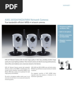 AXIS 207/207W/207MW Network Cameras