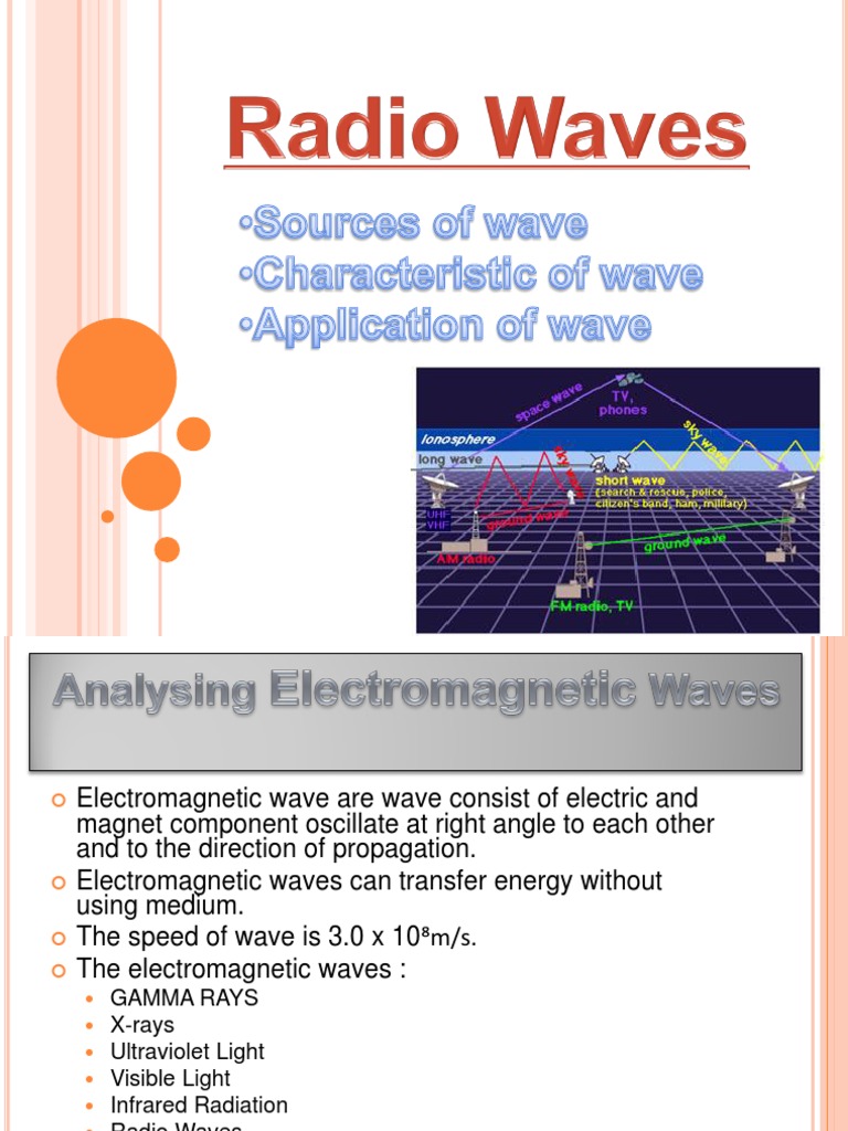 Applications of Radio Waves Explained | PDF | High Frequency ...