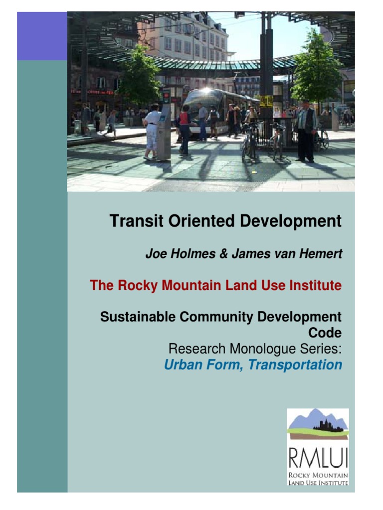 Transit Oriented Development | PDF | Mixed Use Development | Public ...