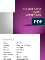 Refleksi Kasus Hymen Imperforata