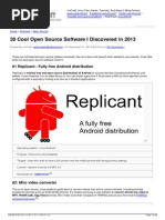 30 Cool Open Source Software I Discovered in 2013: #1 Replicant - Fully Free Android Distribution