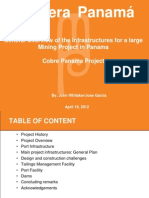 General Overview of The Infrastructures For A Large Mining Project in Panama - John Whitaker