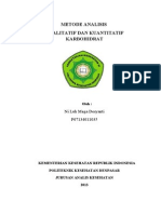 Analisa Kualitatif Dan Kuantitatif Karbohidrat PDF