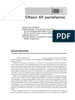 Effexor/Effexor XR (Venlafaxine) : General Information