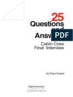 25 Questions and Answers Cabin Crew Final Interview