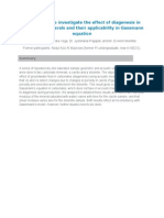 Experiments To Investigate The Effect of Diagenesis in Carbonates Minerals and Their Applicability in Gassmann Equation