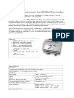Mbus400 RS232 Mbus Converter PDF