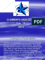 Clements High School Feb. 18, 2014