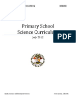 Belize Primary Science Curriculum July 2012
