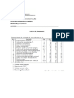 exercício de planejamento