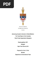 Download Trade Report Advancing Canadas Interests in Global Markets by Siyabonga Nyezi SN207768349 doc pdf