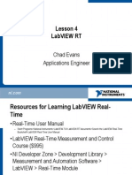 Lesson 4 Labview RT: Chad Evans Applications Engineer