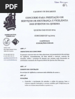 Caderno de Encargos da Segurança