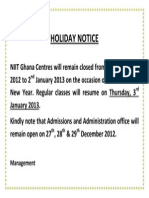 Holiday Notice PDF