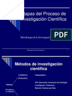 Etapas Del Proceso de Investigacion Cientifica 2009