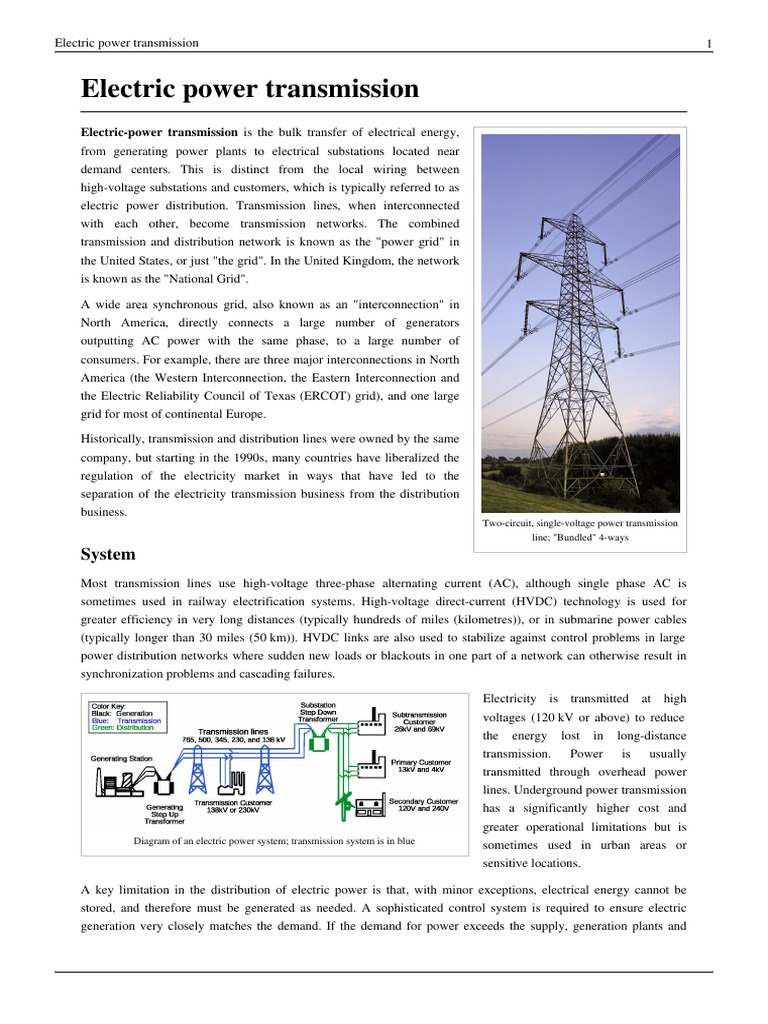 Electric Power Transmission | PDF | Electric Power Transmission ...